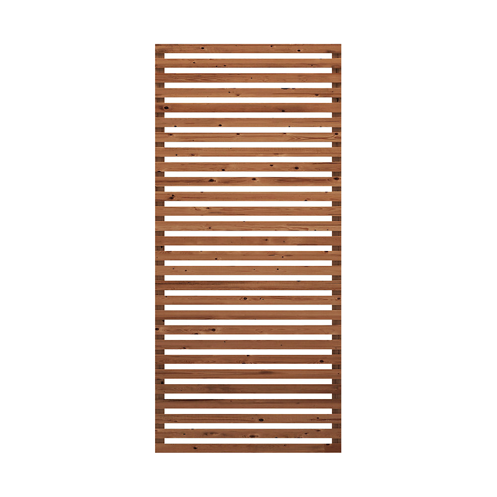 kaiserkraft Tokyo Zaun, Holz, BxH 830 x 1800 mm, ThermoWood®