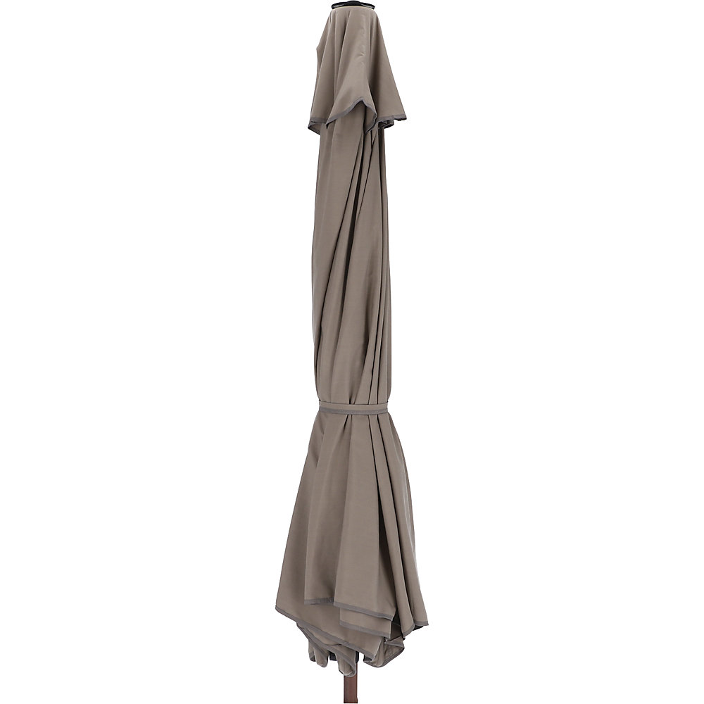 Parasol SIENA, Ø 3000 mm, houtlook / taupe