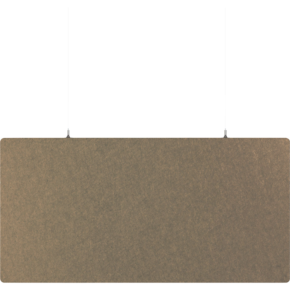 Eurokraft basic Akoestisch plafondpaneel, PET-vilt, h x b = 600 x 1200 mm, rechthoekige vorm, beige