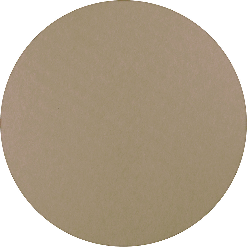 Eurokraft basic Akoestisch plafondpaneel, PET-vilt, Ø 1200 mm, ronde vorm, beige