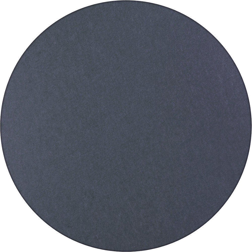 Eurokraft basic Akoestisch plafondpaneel, PET-vilt, Ø 1200 mm, ronde vorm, blauw