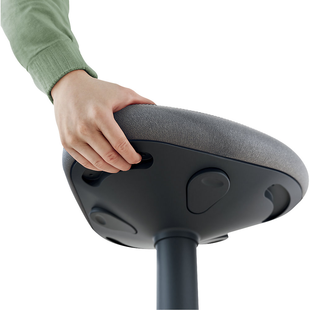Tabouret Assis-Debout Leitz Ergo Active Gris Foncé 2
