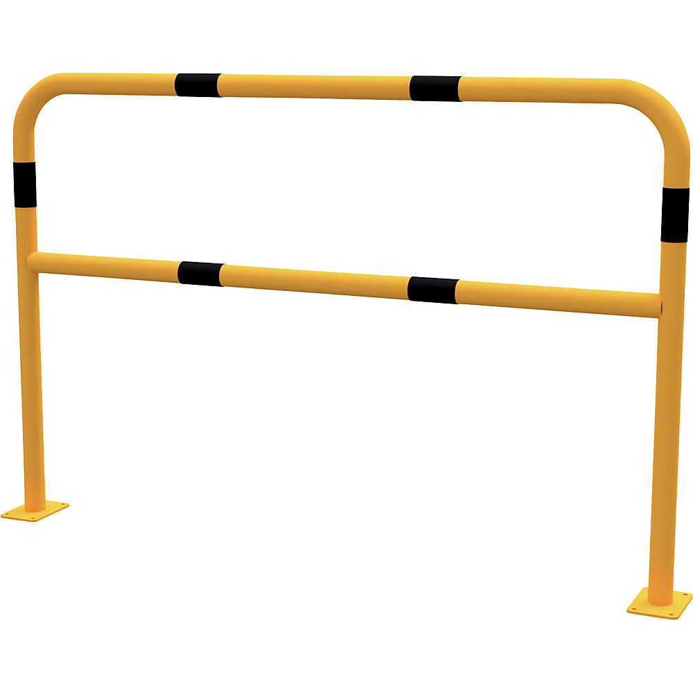 Schake Steel Crash Barrier Yellow/Black 1500x1000mm