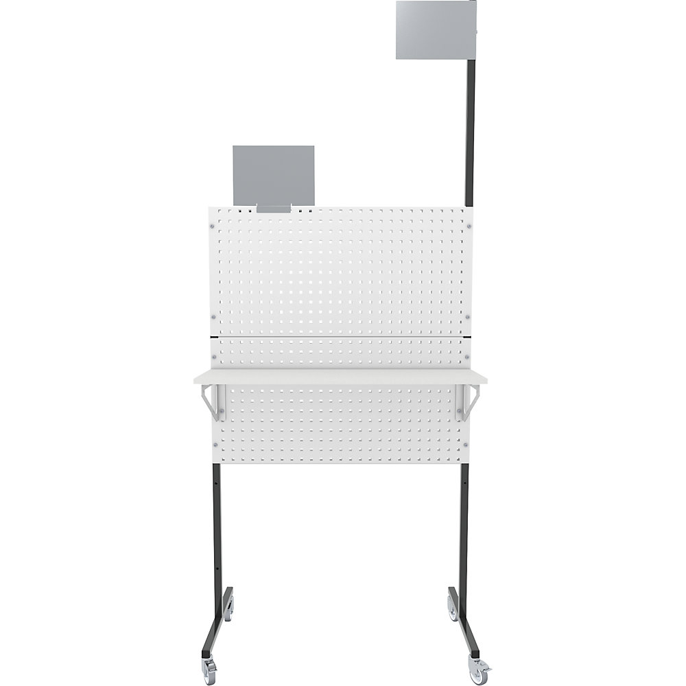 eurokraft pro Mobile Organization Panel Anthracite Grey 100x55.6x173.5 cm 2