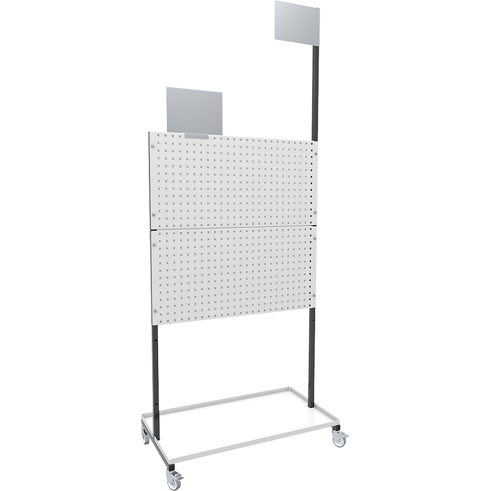 eurokraft pro Mobile Organization Panel System Anthracite Grey 100x55.6x173.5 cm