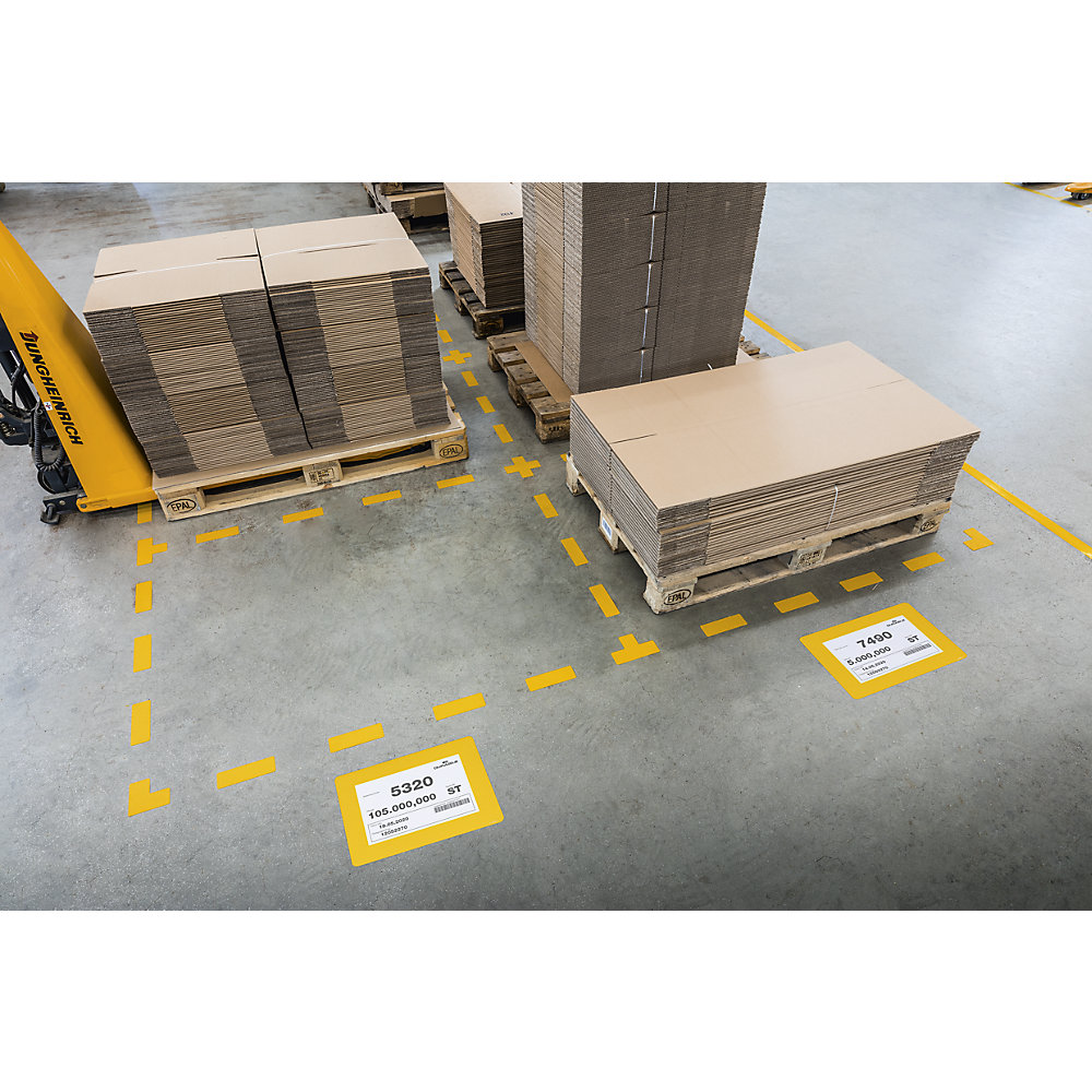 Durable 180804 Durable 180804 Fenêtre de marquage au sol A4, amovible jaune 10 pc(s) (L x l x H) 314 x 401 x 314 mm jaune 10 pc(s) (L x l x H) 314 x 401 x 314 2