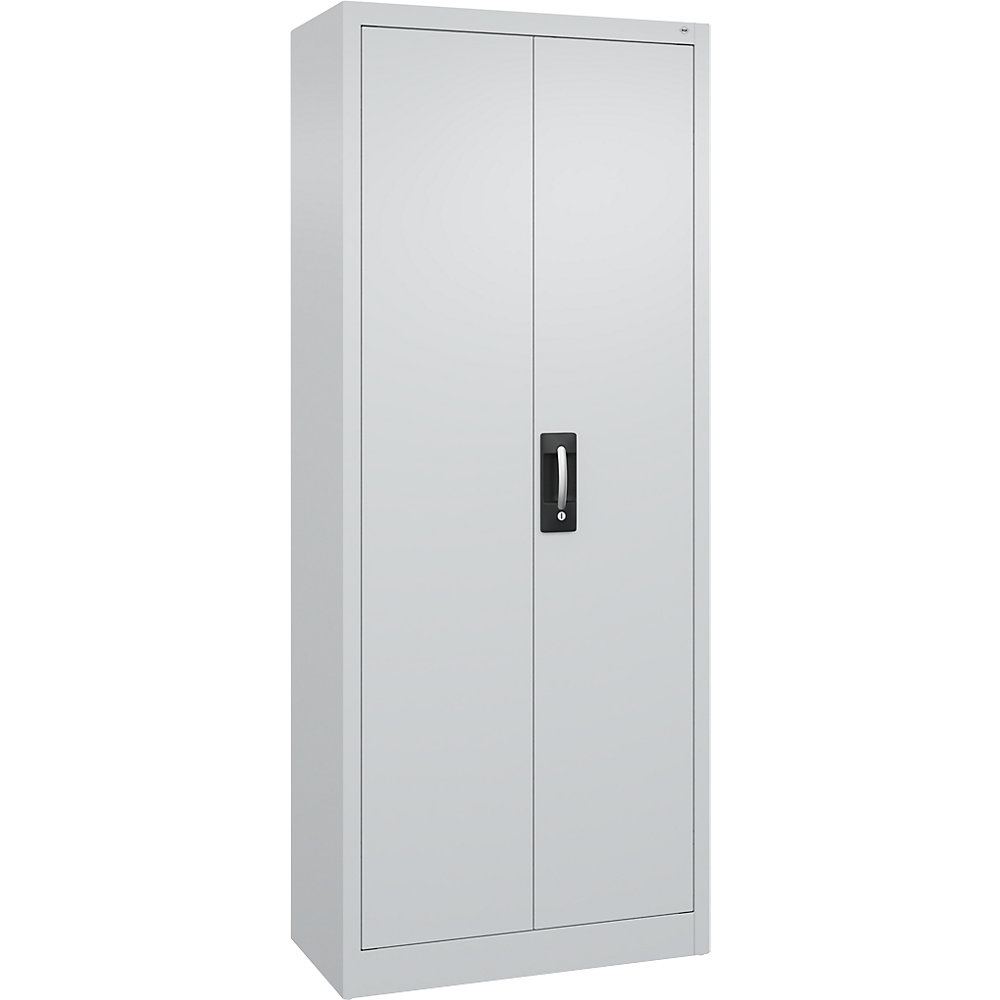 Werkstatt-Flügeltürschrank, HxBxT 1950 x 800 x 400 mm, lichtgrau / lichtgrau C+P
