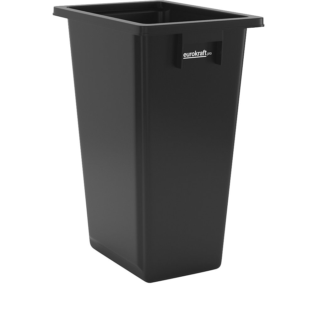 Wertstoffsammler, Volumen 60 l, schwarz eurokraft pro
