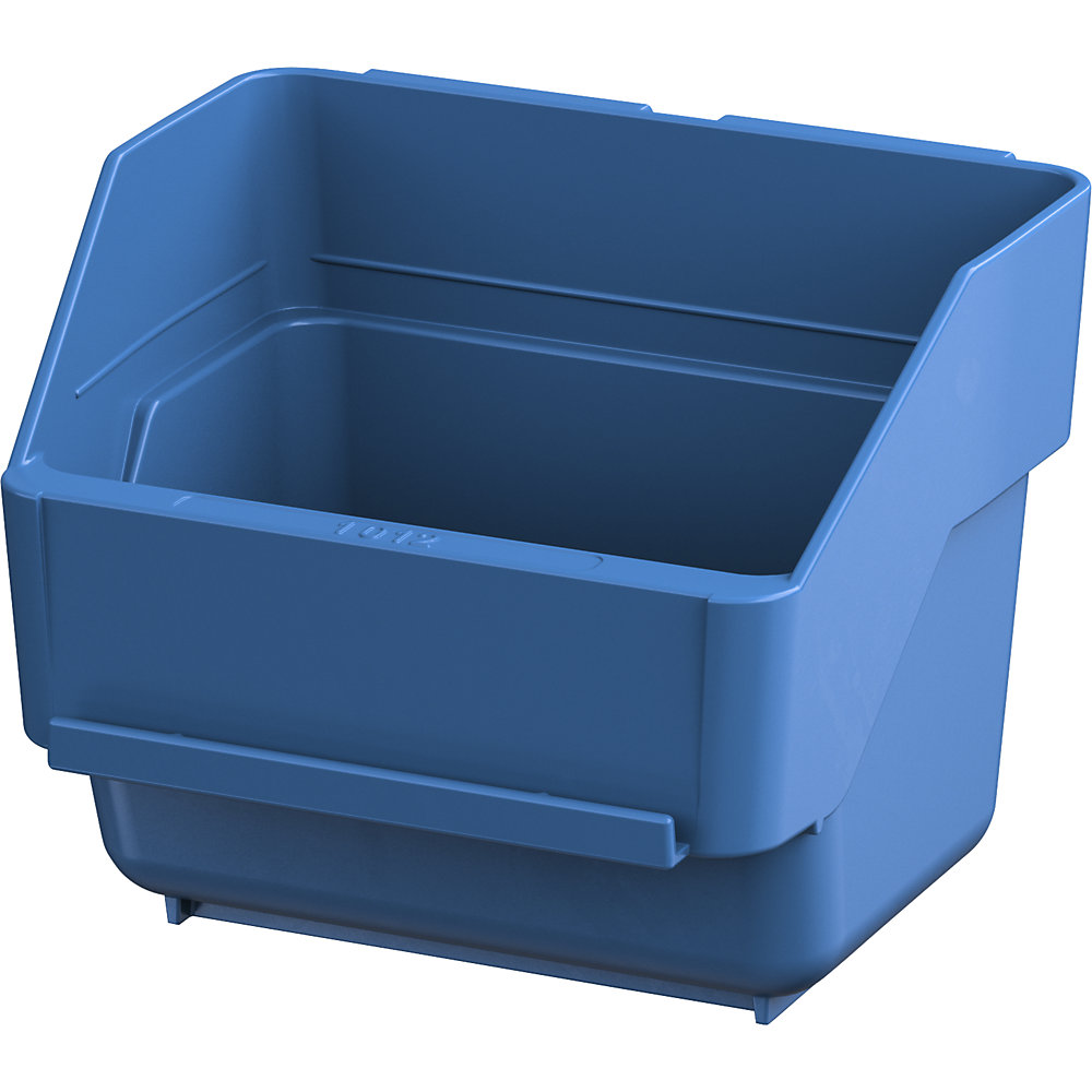 kaiserkraft Sichtlagerkasten, LxBxH 100 x 120 x 95 mm, VE 10 Stk, blau
