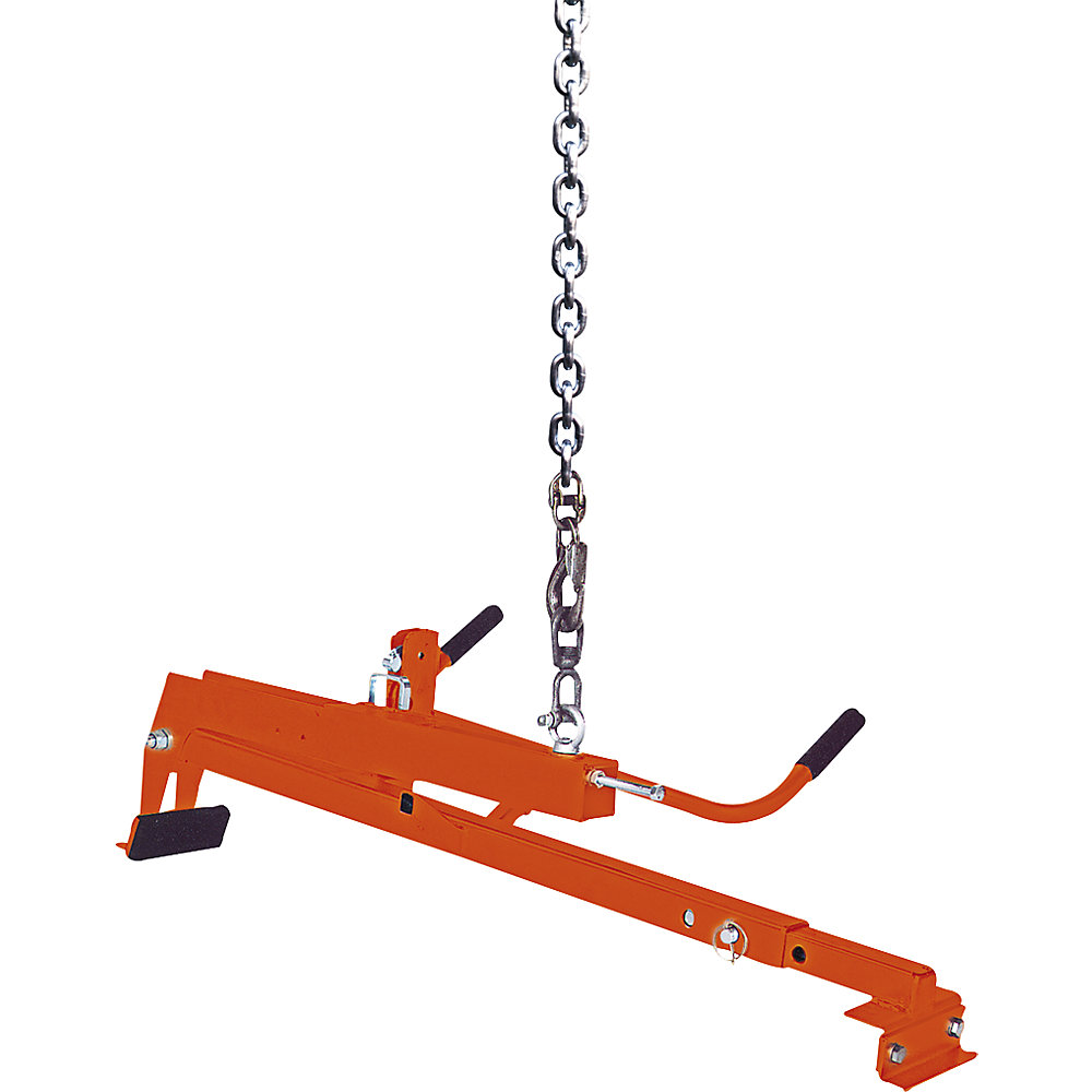 Bordsteinversetzzange, Greifbereich 900 - 1100 mm, Tragfähigkeit 250 kg, pulverbeschichtet Eichinger
