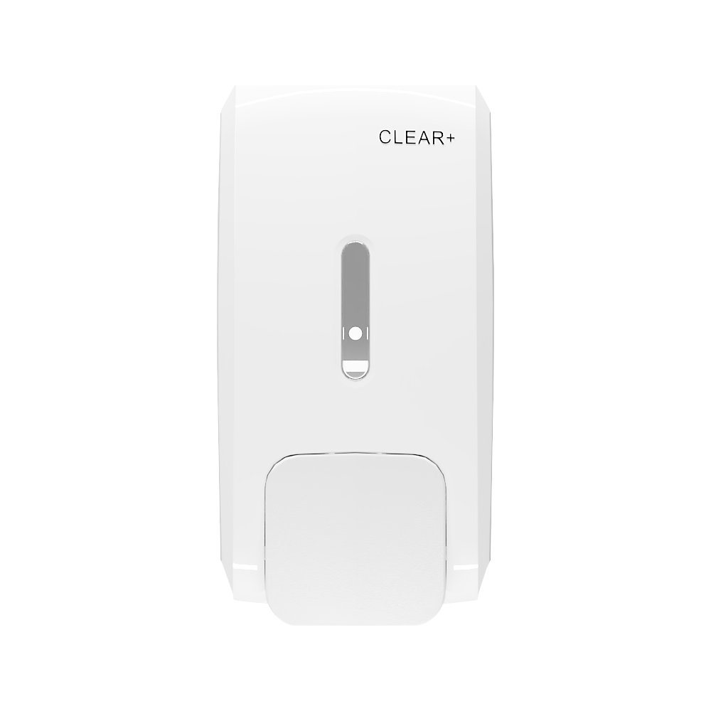 Schaumseifenspender Clear+, weiß, für 1000 ml CWS 2