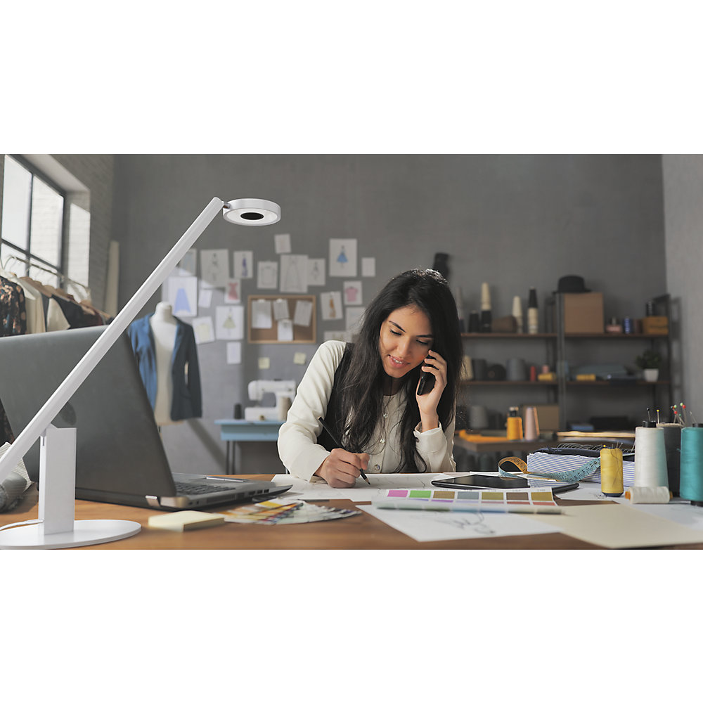 LUCTRA 921402 LED Schreibtischlampe Weiß 2