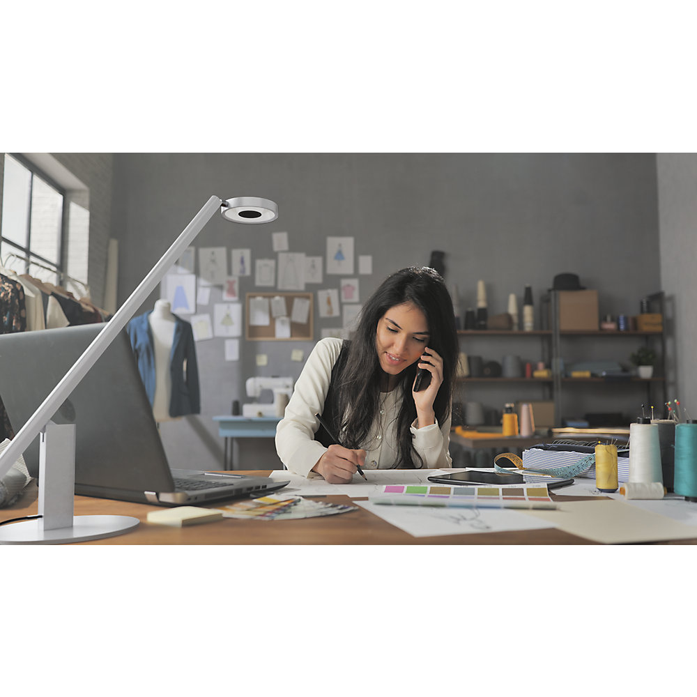 Durable LUCTRA® 921423 Lampe de bureau LED LED intégrée 10 W argent 2