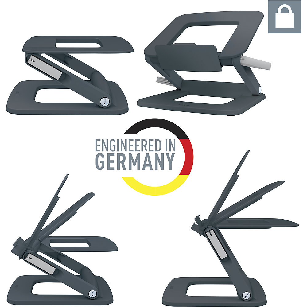 Leitz Ergo Laptop Stand Dark Grey One Size 2