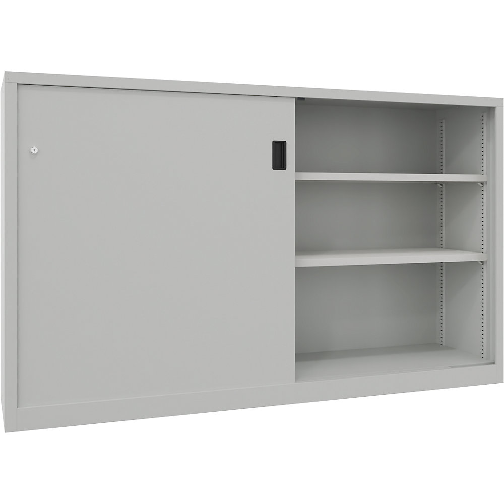 Sliding Door Cabinet Light Gray 2000x400x1200 mm 2