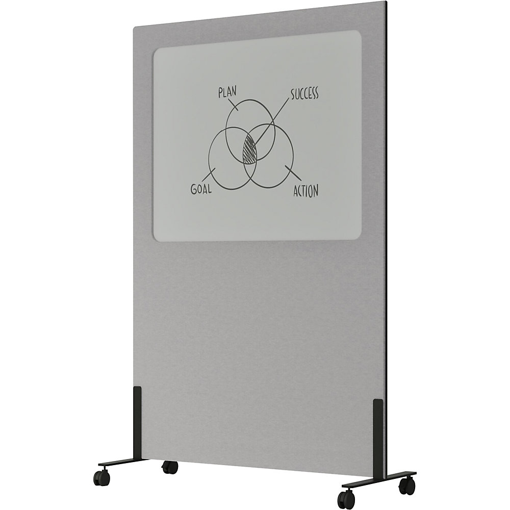 Lavagna bianca Silva, con rotelle SMIT VISUAL