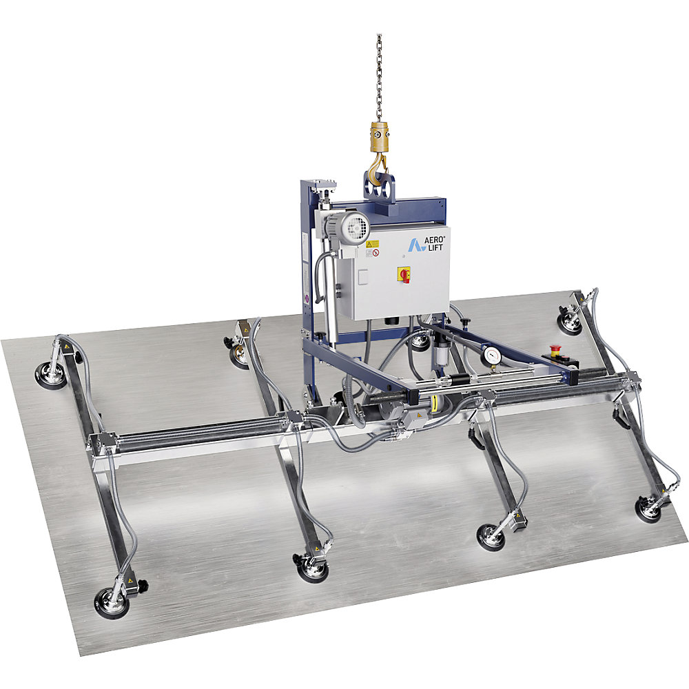 Vakuumheber AERO-90°, Tragfähigkeit 500 kg, Scheiben-Ø 270 mm, 8 Scheiben AEROLift 2