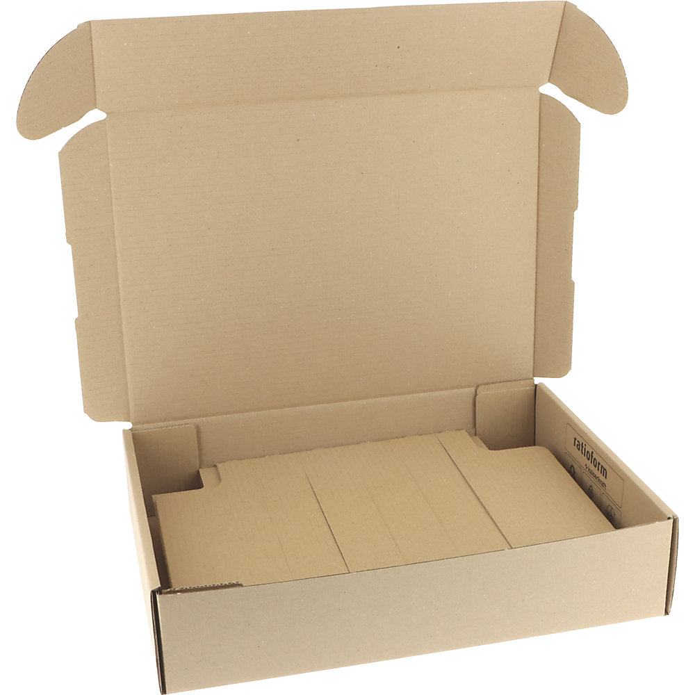 kaiserkraft Fixierverpackung, aus Wellpappe DHL-Kleinpaket, Innenmaße 332 x 242 x 75 mm, VE 35 Stk, ab 20 VE