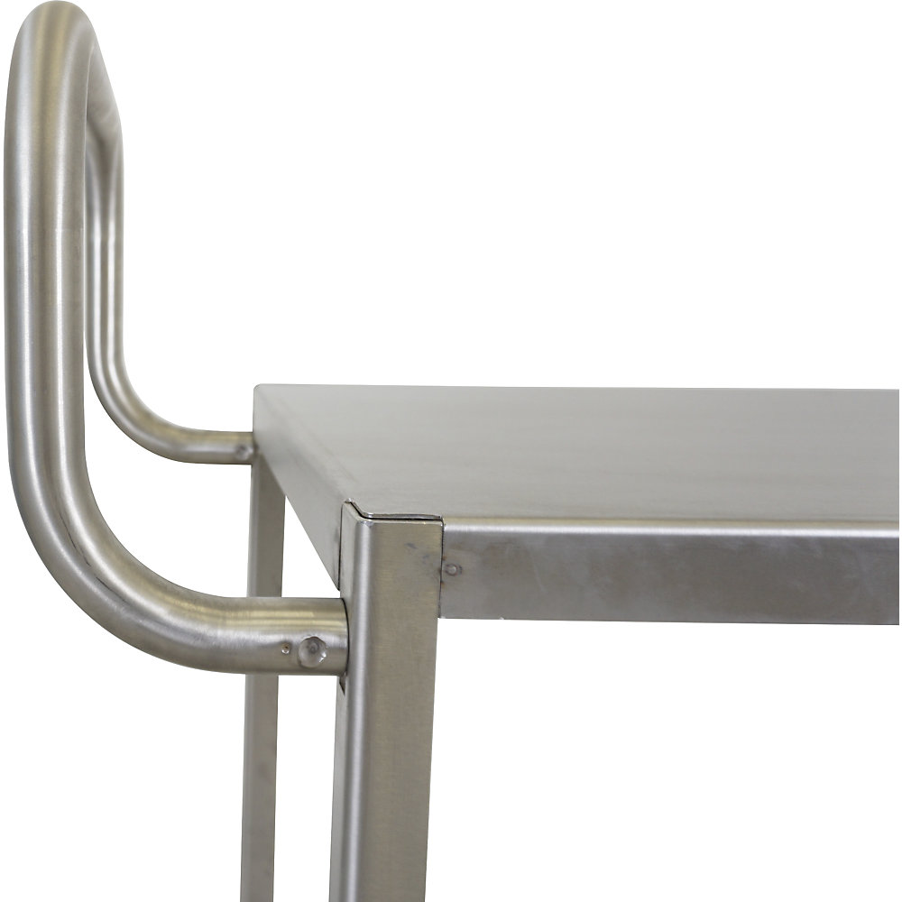 Kaiserkerkraft Assembly Cart Stainless Steel 2 Tiers 2