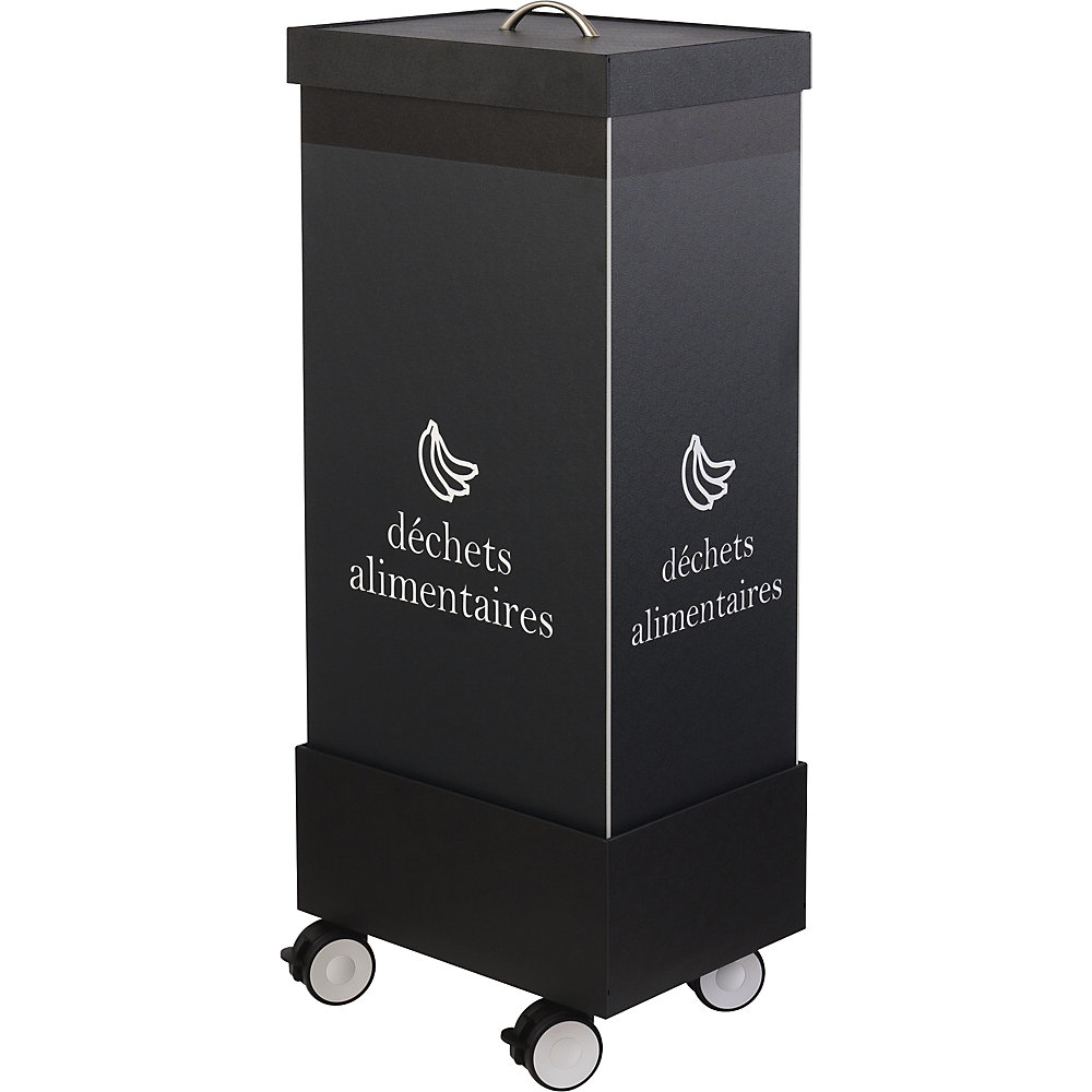 Paperflow Single Waste Collector Black 60L 2