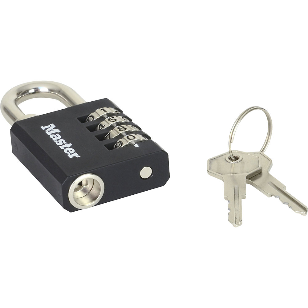 Master Lock 7641EURDBLK Combination Padlock Black 2