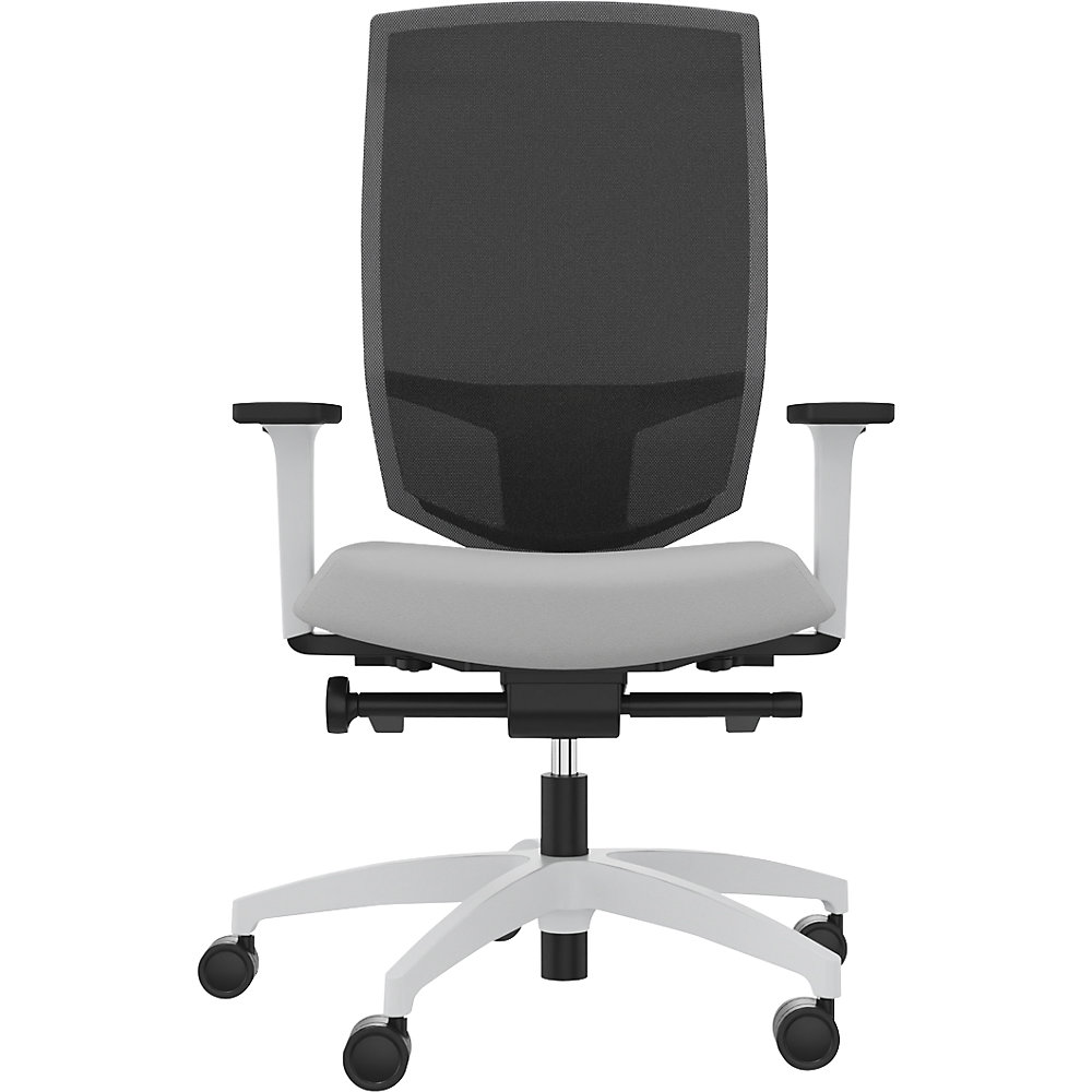 Dauphin JUST EVO MESH Office Chair White/Platinum Grey 2