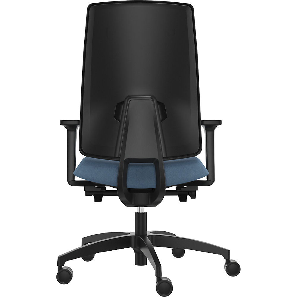 Bürostuhl INDEED, mit Gegendruckeinstellung, Polsterrückenlehne wasserblau Dauphin 2