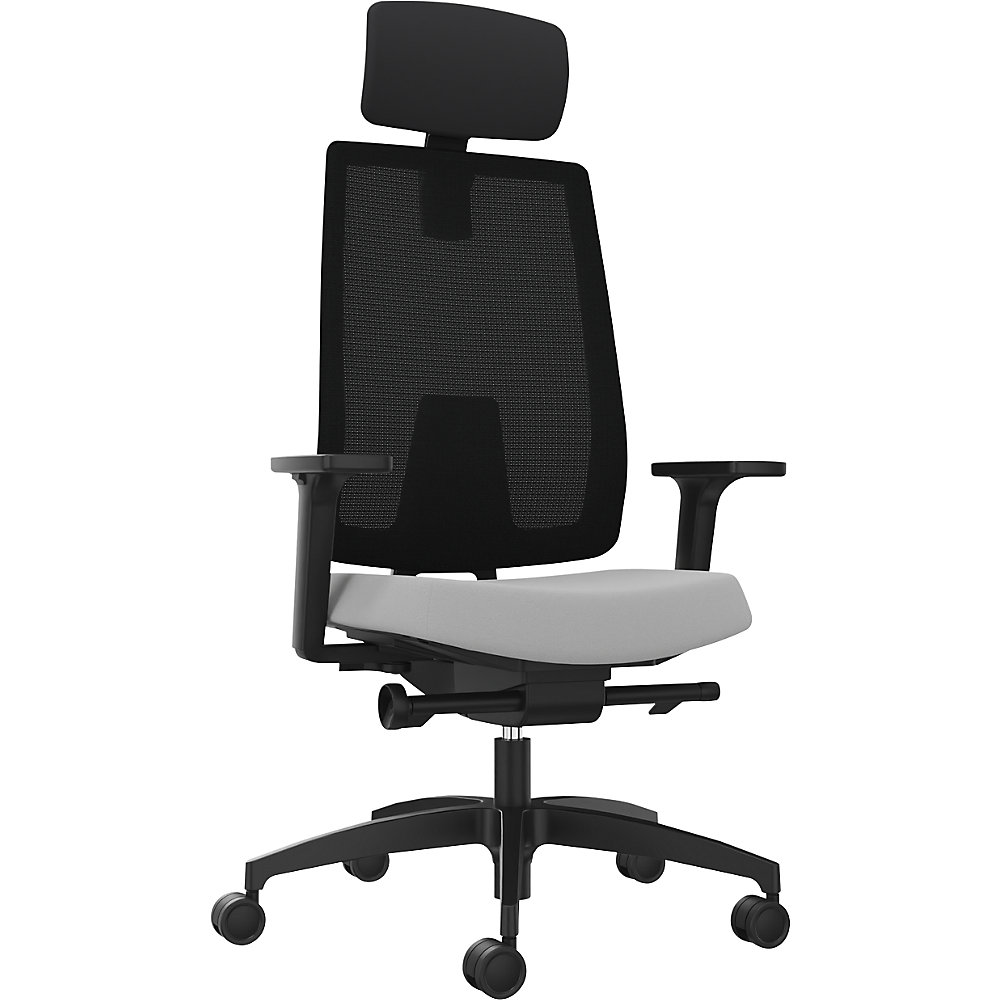 Dauphin INDEED Office Chair Platinum Grey