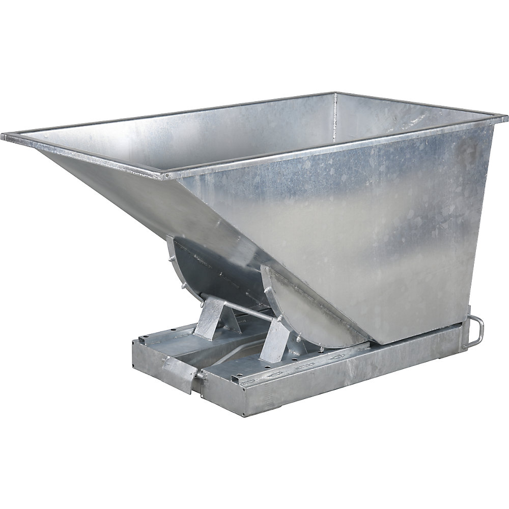 Galvanizado Contenedor Basculante, Acero Capacidad 0,6 M³