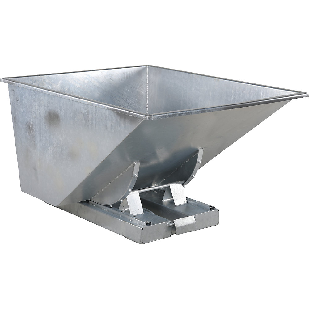 Galvanizado Contenedor Basculante, Acero Capacidad 0,9 M³