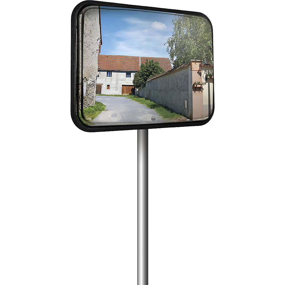Vialux Multipurpose Mirror Anti-Frost Stainless Steel Black 60x40 cm