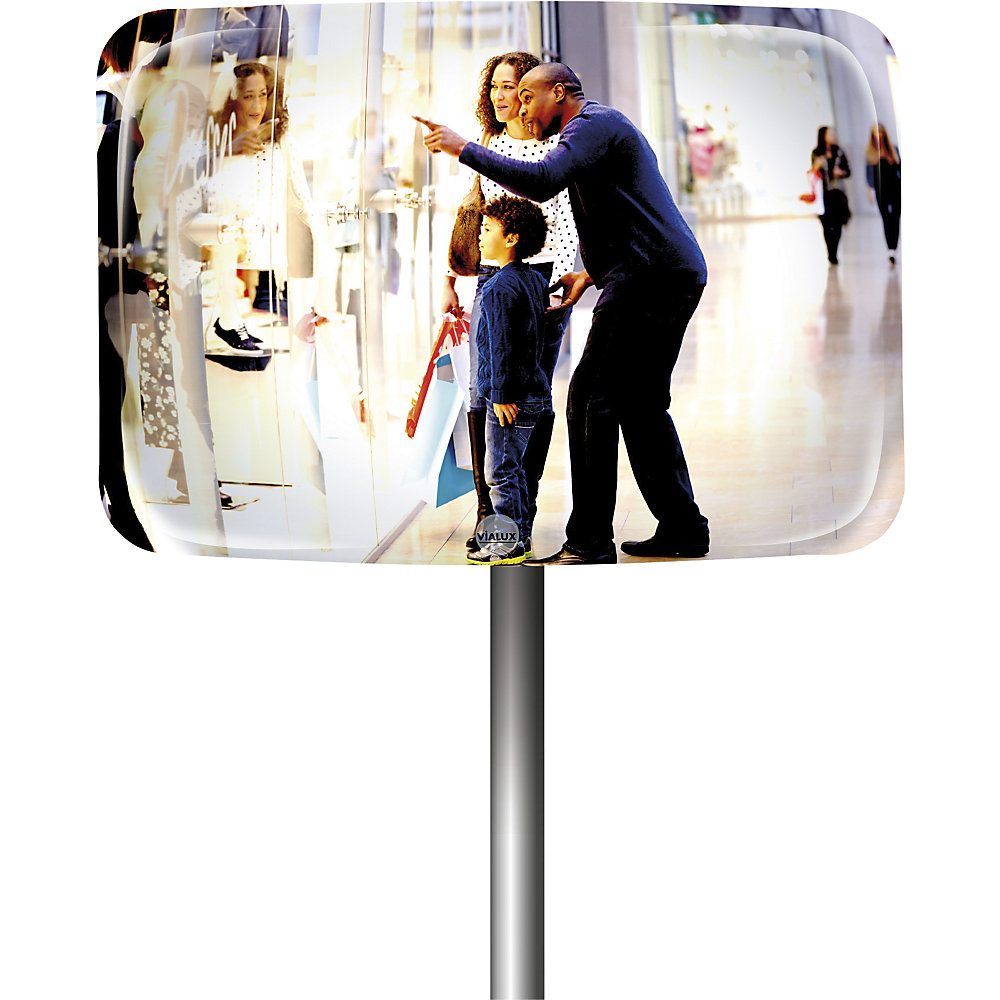 Vialux Polymir Inspection Mirror Silver 600x800mm 2