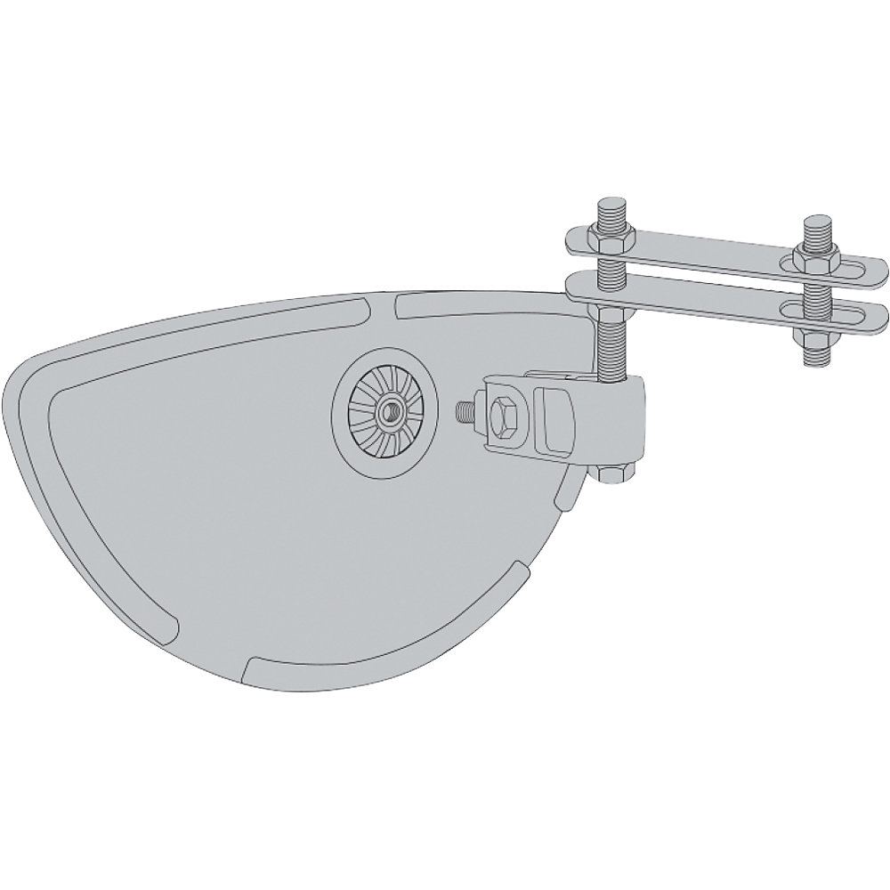 Vialux Vumax 410 Forklift Front Mirror Blue 2