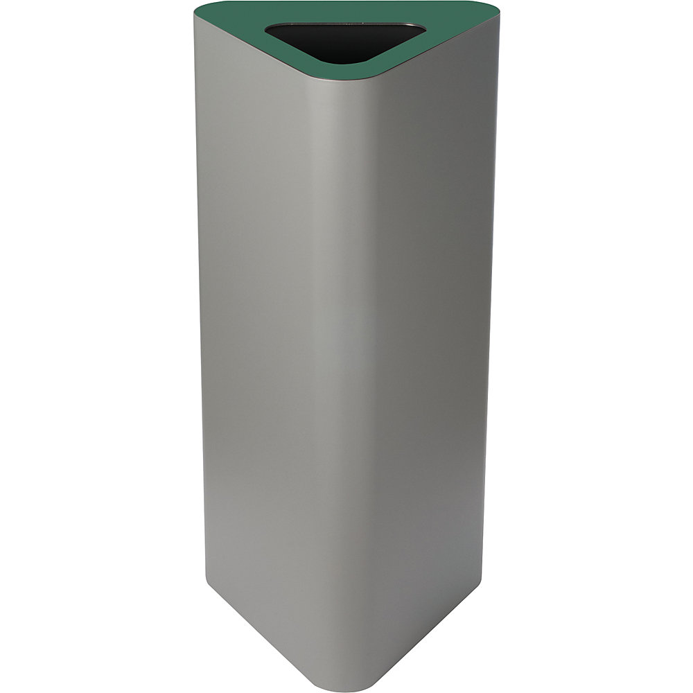 Kaiserkraft Pure Waste Sorter Triangular Gray/Blue 60L