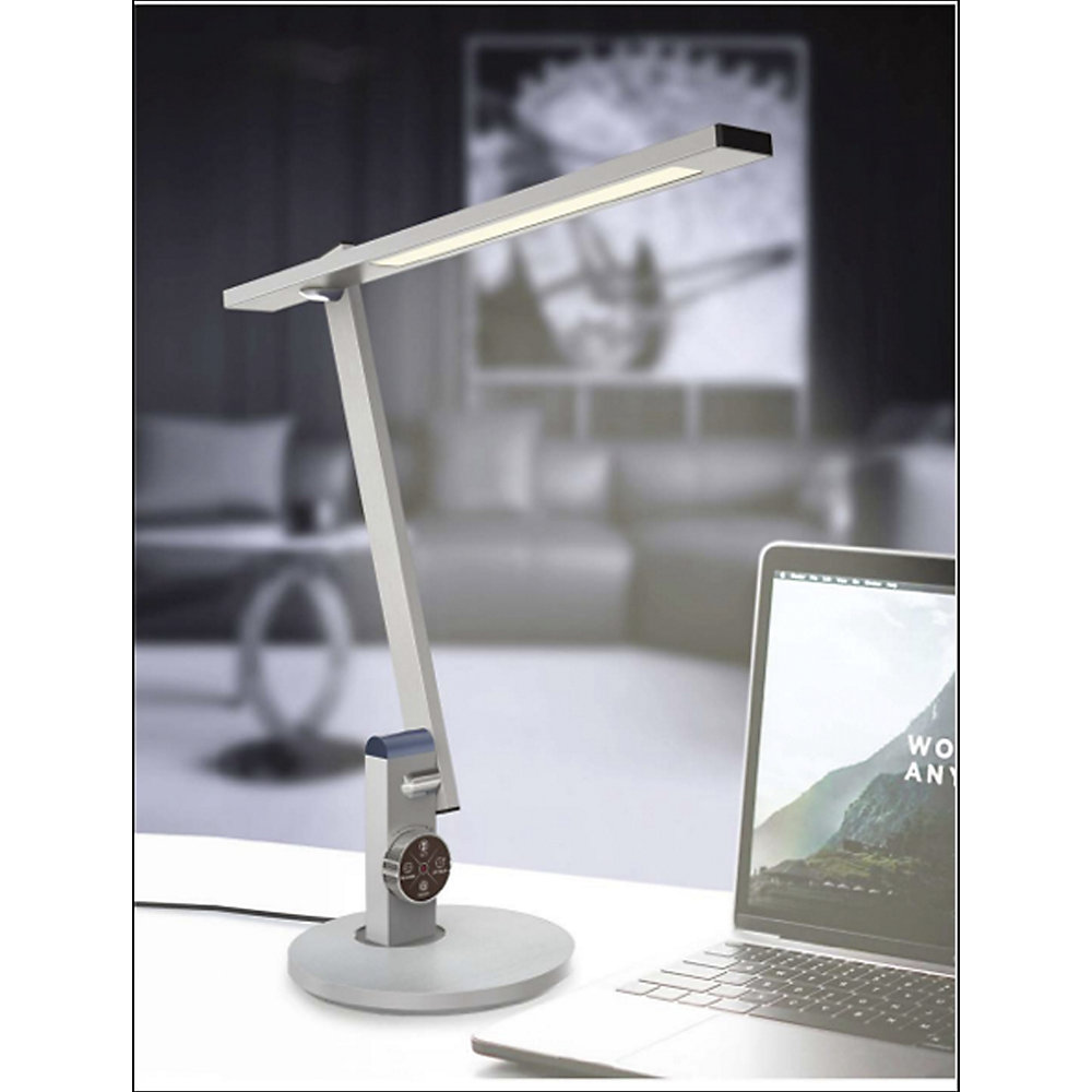 LED-Tischleuchte BENTO, 1000 lm, metallgrau meet 2
