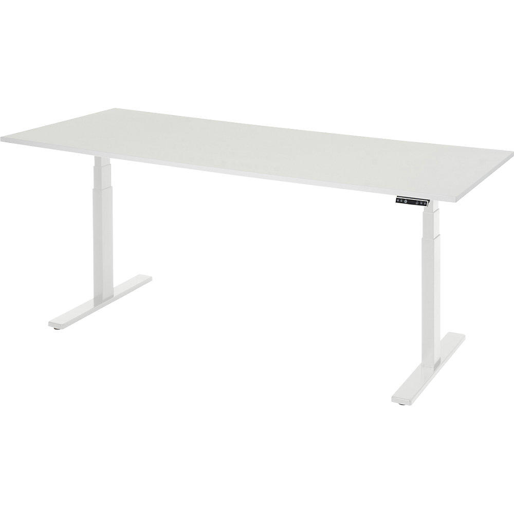 ESD-Arbeitstisch, elektrisch höhenverstellbar, Höhe 650 - 1300 mm, BxT 2000 x 800 mm eurokraft pro