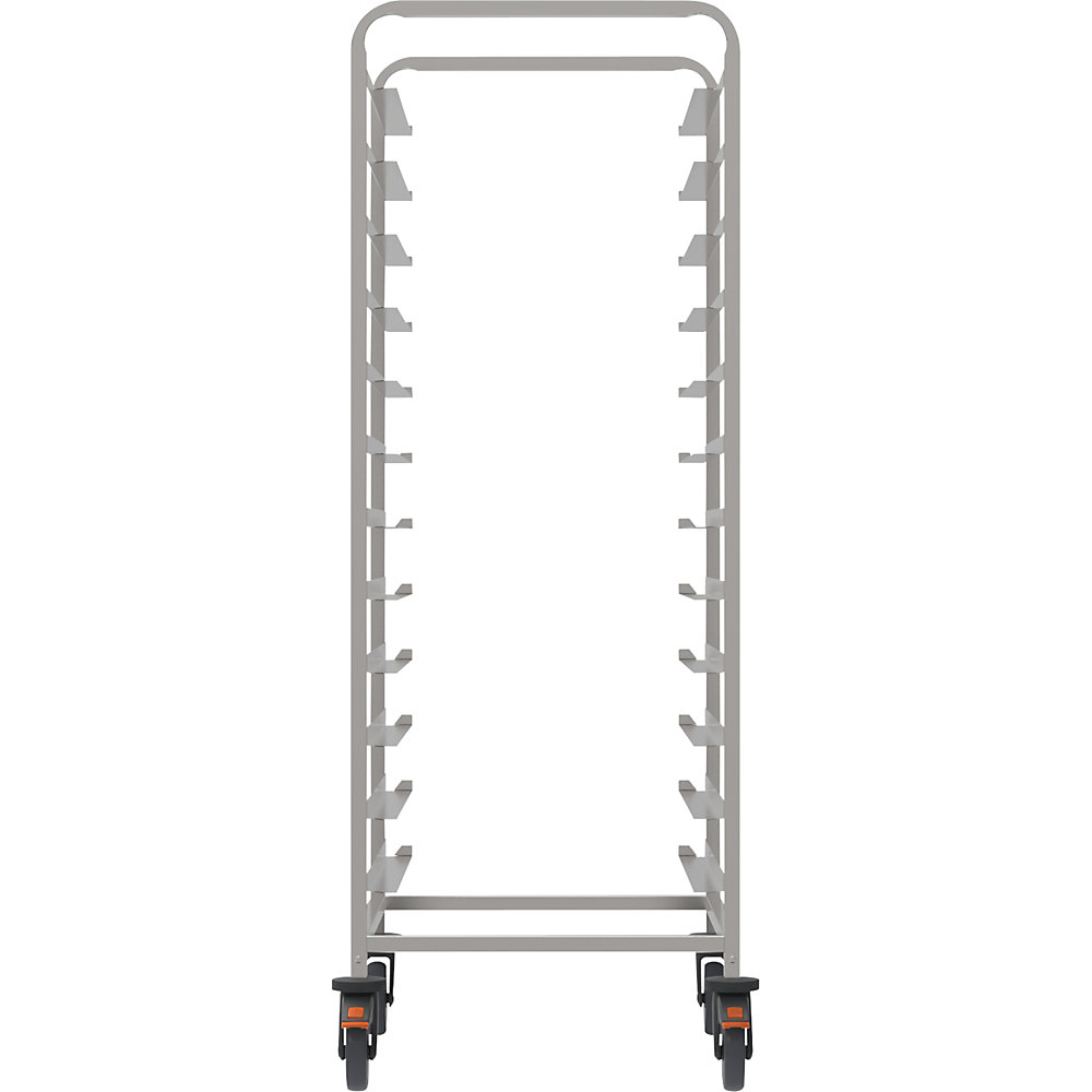 kaiserkraft Tablettwagen, mit Abweiserollen, LxBxH 648 x 739 x 1641 mm 2