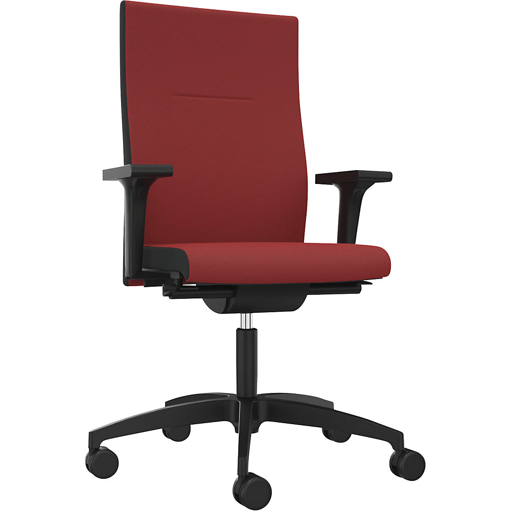 Bürostuhl CUBO Classic ZÜCO, Polster-Rückenlehne, chilirot Züco 2