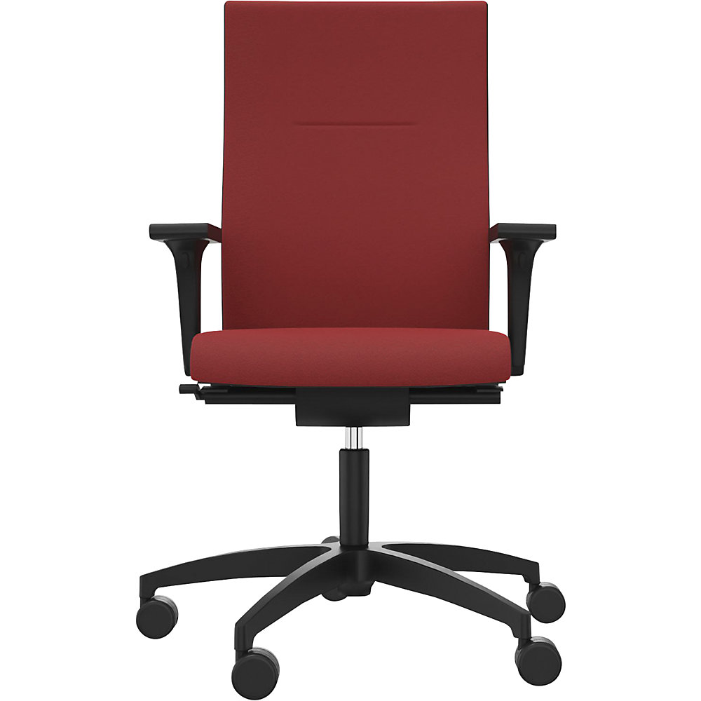 Bürostuhl CUBO Classic ZÜCO, Polster-Rückenlehne, chilirot Züco