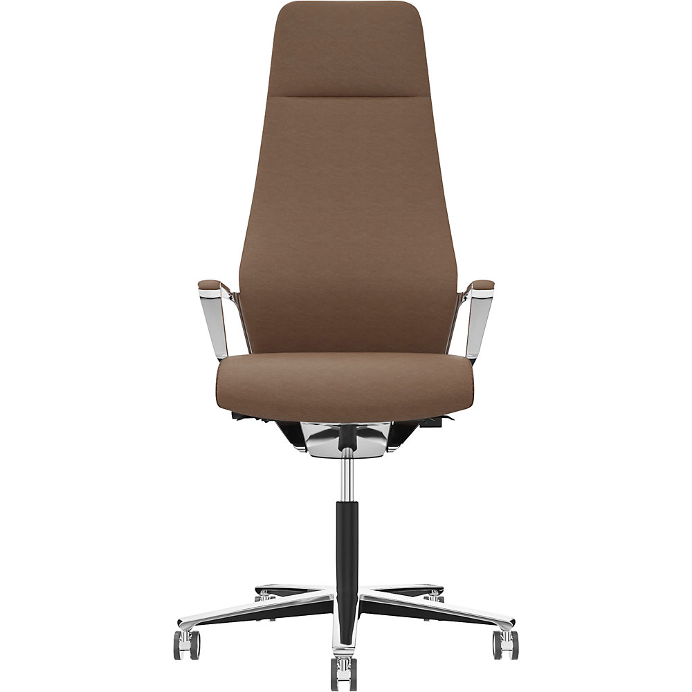 Bürostuhl Signo 0185 ZÜCO Premium F Leder, Polster-Rückenlehne, braun Züco