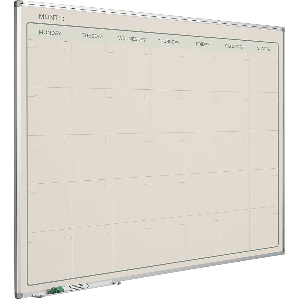 Monatsplaner Elegance, englisch, BxH 1200 x 880 mm SMIT VISUAL