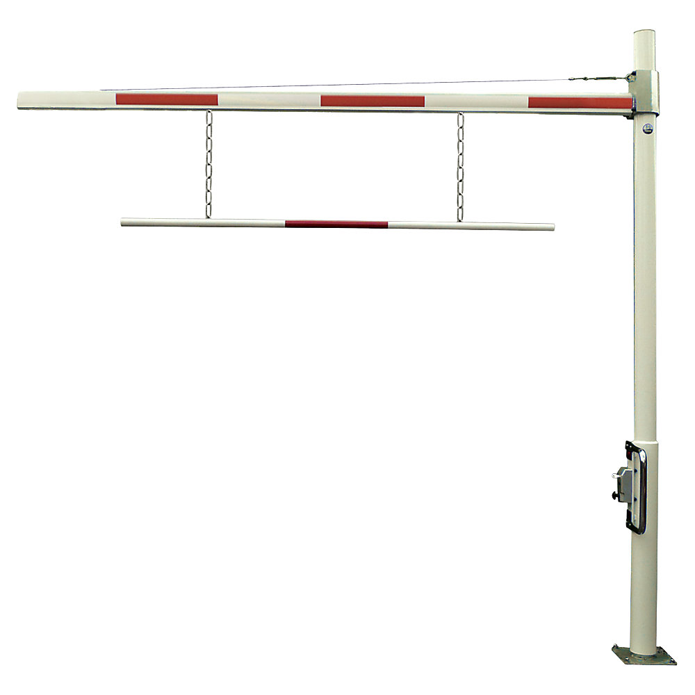 Höhenbegrenzung drehbar, rot-weiß, Breite 5500 mm Mannus 2