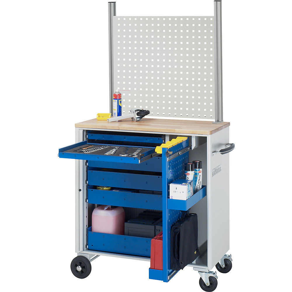 Werkzeugwagen, 6 Schubladen, HxBxT 1730 x 1025 x 520 mm RAU