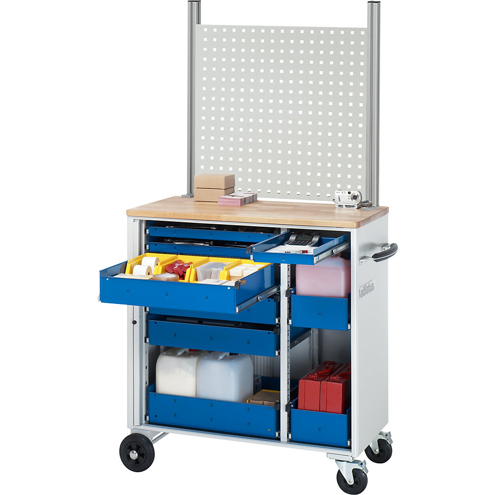 Werkzeugwagen, 9 Schubladen, HxBxT 1730 x 1025 x 520 mm RAU