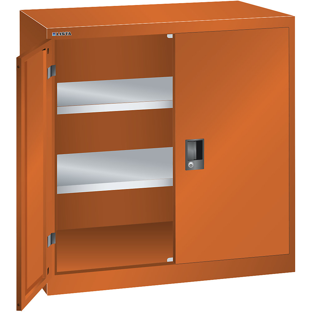 LISTA ESD Hinged Door Cabinet Steel Orange 1002x500x1000mm