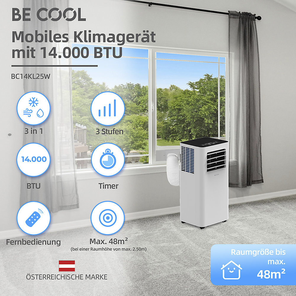 Klimagerät 14.000 BTU, mit Wifi, weiß kaiserkraft - Bild 3