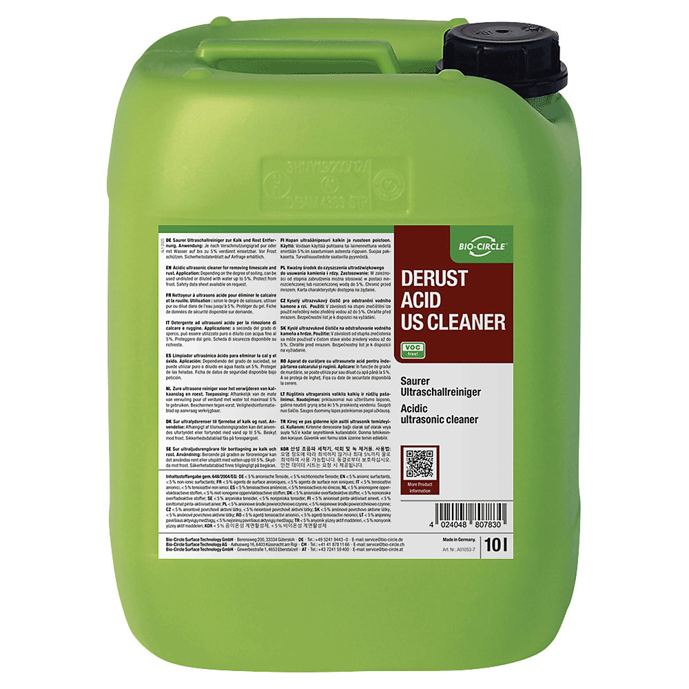 E-shop Ultrazvukový čistiaci prostriedok Derust Acid US Cleaner Bio-Circle