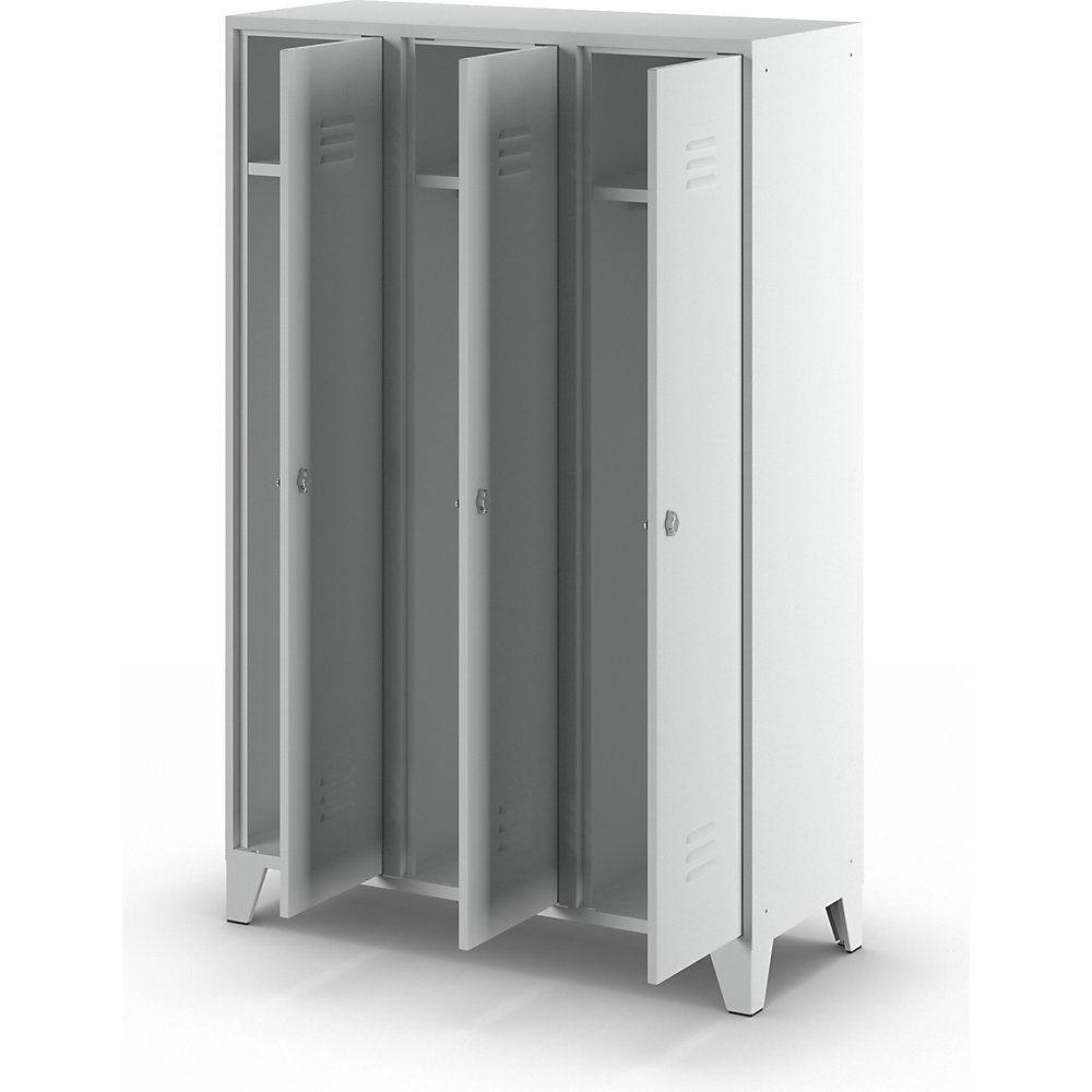 Wolf Berlin 2 Steel Locker Light Gray 1200x1850x500mm 2
