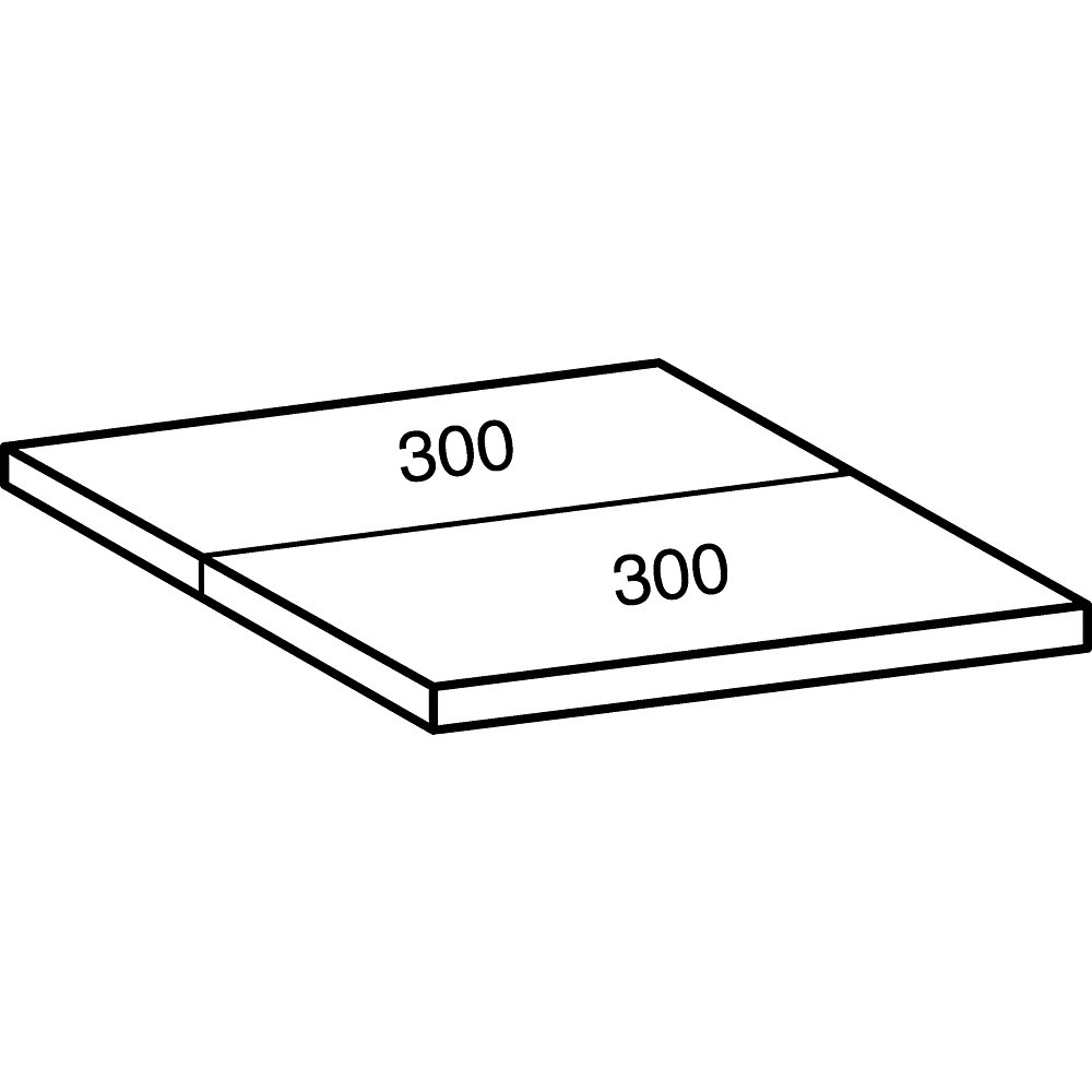 kaiserkraft Fachboden für Industriesteckregal, Bodenbreite 800 mm, Tiefe 600 mm 2