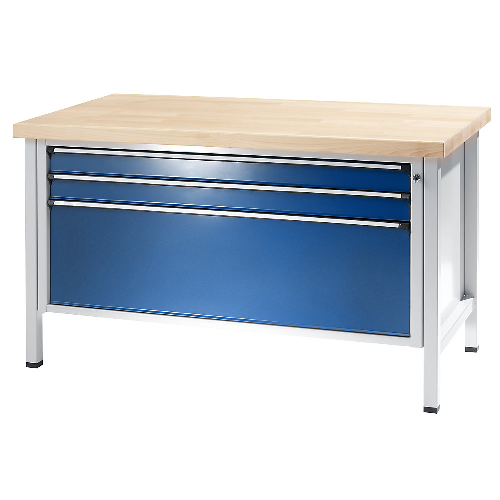 Établi avec tiroirs XL/XXL, sur piétement